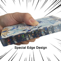 Impression sur feuille holographique personnalisée échange à collectionner jeu de cartes à collectionner avec emballage