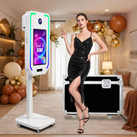 Cabines photo chinoises intelligentes à hauteur réglable électriquement, coque de cabine photo DSLR compatible avec imprimante, machine de photomaton pour selfies