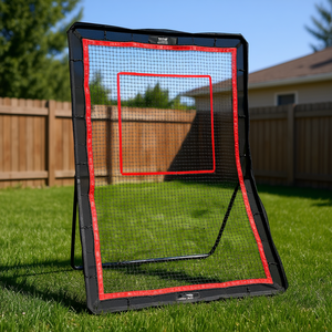 ตาข่ายรีบาวด์สำหรับลาครอส ขนาด 5x7 ฟุต ปรับมุมได้ สำหรับฝึกซ้อมเบสบอล ซอฟต์บอล ติดผนังในสวนหลังบ้าน สีดำ - Product Image 2