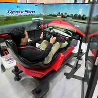 Plataforma de Simulación de Carreras Profesional Renixsim con 4 Actuadores de Movimiento, Simulador de Carreras, Cabina de Simulación