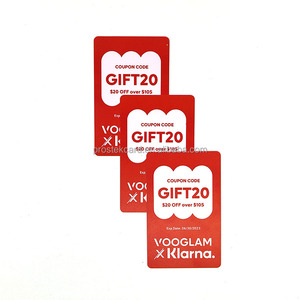 Carte de visite personnalisée en PVC plastique imprimable de haute qualité, bon de fidélité personnalisé, carte cadeau - Product Image 1