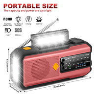 Kit radio multifonction grande capacité avec lampe torche solaire à manivelle et batterie externe, dispositif de survie en cas de tremblement de terre