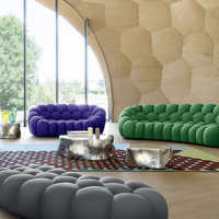 Canapé Bulle Modulable Direct Usine en Tissu Français, 1 2 3 Places, Style Bobois, Collection Mobilier