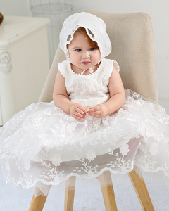 Robe en dentelle pour la première communion, robe de baptême, robe de soirée formelle, occasion spéciale, vêtements pour nouveau-nés - Product Image 3