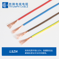 Cable de alimentación para construcción, cable de alimentación Flexible de un solo núcleo XLPE, sin halógenos, cable eléctrico de cobre desnudo, 300/500V