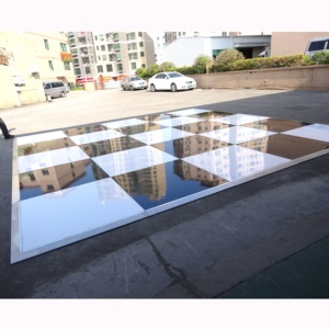 1m x 1m black and white dance floor portable wedding wood flooring - Product Image 1