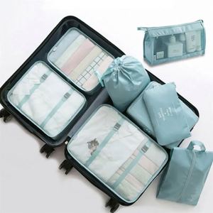 Hot Sell 8-Piece Set Custom Portable Luggage Travel Organizer Lightweight Soft Packing Cubes Hot Selling Custom Bags - Product Image 3