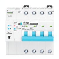 Interruptor de Aire RCBO Inteligente con Medición de Energía, de Cobre, Montaje en Riel, Control Remoto por Teléfono Móvil, para Interiores, 230V/400V
