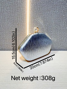 Cross-border European American Fashion Three-dimensional Evening <b>Clutch</b> Bag PU Women's Shape Beaded Polyester Tanjing - Product Image 5