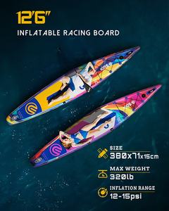 E <span class=keywords><strong>SUP</strong></span> บอร์ดซัพแบบพองลม น้ำหนักเบาพิเศษ ขนาด <span class=keywords><strong>12</strong></span> ฟุต <span class=keywords><strong>6</strong></span> นิ้ว สำหรับผู้เริ่มต้น แข่งขัน เล่นน้ำ เล่นเซิร์ฟ - Product Image 6