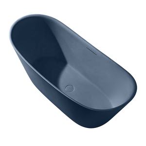 Bañera de piedra de <span class=keywords><strong>roca</strong></span> artificial ovalada verde, bañera de remojo de SPA interior para proyectos de apartamentos de Hotel, diseño independiente colorido - Product Image 2