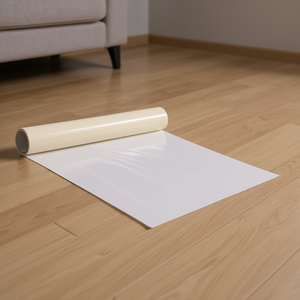 Pellicola protettiva per tappeti D0100HADV8V, 24 pollici x 200 piedi, autoadesiva, trasparente, in PET, per la protezione delle superfici dei pavimenti - Product Image 2