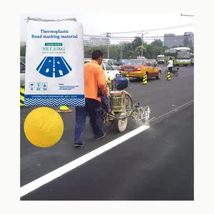 Thermoplastic traffic marking paint factory yellow color keep speed convex reflective road paints