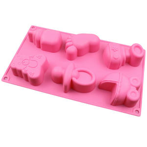 <span class=keywords><strong>Molde</strong></span> de Silicona 3D HY para Baby Shower, <span class=keywords><strong>Molde</strong></span> para Jabón con Forma de Pies de Bebé y Biberón, <span class=keywords><strong>Molde</strong></span> para Decoración de Pasteles de <span class=keywords><strong>Fondant</strong></span> - Product Image 5