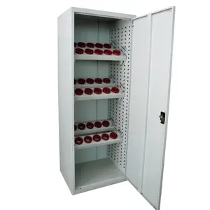 Ferramenta gabinete alta função, ferramenta de armazenamento multi função armário dupla porta de ferro gabinete