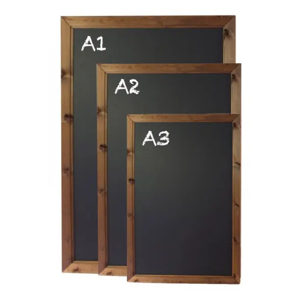 Customized size vintage wood frame blackboard for restaurant menu display