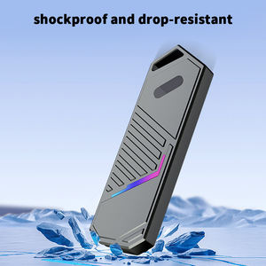 Carcasa M.<span class=keywords><strong>2</strong></span> NVME NGFF SSD USB3.<span class=keywords><strong>2</strong></span> Gen 2x2 Caja de disco duro 20Gbps Unidad de estado sólido Caja externa M.<span class=keywords><strong>2</strong></span> SSD Rack con luz RGB - Product Image 3