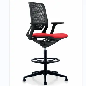 Personalización multicolor, silla ejecutiva giratoria de respaldo alto con brazo ajustable comercial de lujo