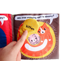 Livre en tissu amusant pour enfants, livres éducatifs pour bébé, cadeaux d'apprentissage précoce, livre en tissu doux pour bébé, jouets