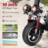 Trottinette Électrique Pliable Tout-Terrain en Alliage d'Aluminium 800W 48V 15Ah 10 Pouces avec Freins à Disque Avant/Arrière pour Trajet Urbain – Entrepôt UE