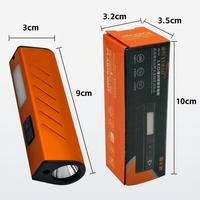 Lampe torche LED rechargeable EDC compacte à 7 modes, lumière magnétique, lampe torche d'avertissement rouge et bleue avec laser pour réparation d'urgence automobile