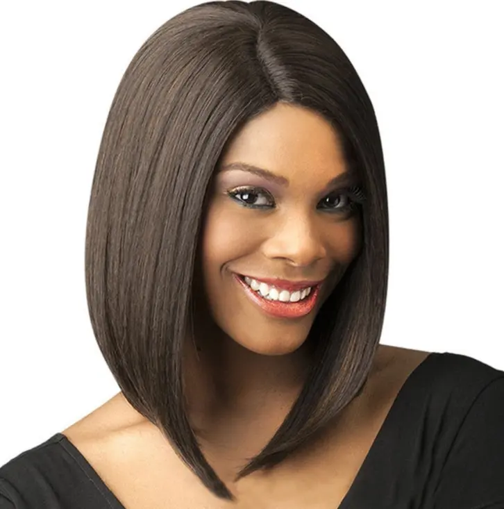 Amazon hot sell good quality cheap BOBO Hair Lace Front Wig, Virgin Brazilian Lace Wig Human Hair Straight