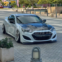 Capot en fibre de carbone forgé style VS pour Hyundai Genesis Coupé 2012-2016