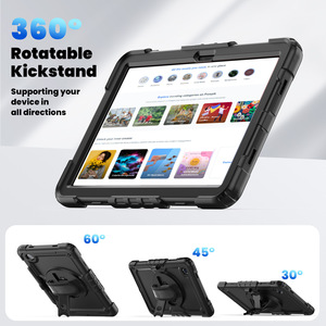 Étui pour tablette de haute qualité manchon de protection plat rotatif à 360 degrés avec dragonne réglable pour Lenovo M8 M9 M10 M11 HD - Product Image 4