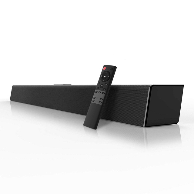 OEM 2.0 60W Sound Bar with Remote Control Featuring USB Optical Aux Interfaces for Home Theater Equipment