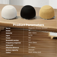 Enceinte Bluetooth portable, mini enceinte sans fil, basses magnétiques, audio, taille de poche, stéréo, appariement pour le vélo