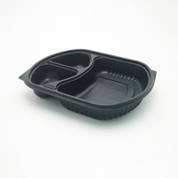 Einweg-PP-Fast-Food-Box behälter aus Kunststoff, mikrowellen geeignete Snacks, Fast-Food-Verpackungs behälter
