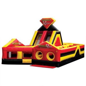 Parcours d'obstacles gonflable ultime Double Rush à deux voies, jeu de défi de course d'obstacles avec château gonflable, à vendre - Product Image 5