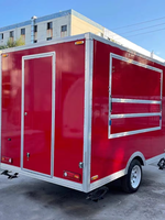 Remorque de cuisine mobile pour camping, camion de restauration carré entièrement équipé, camion de vente de kebab mobile