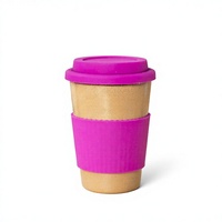 Mug de voyage personnalisé en fibre de bambou écologique et en coque de riz, tasse à café réutilisable et biodégradable pour la rentrée scolaire