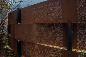 Panel <span class=keywords><strong>de</strong></span> metal perforado decorativo corten cortado con <span class=keywords><strong>l</strong></span>áser <span class=keywords><strong>de</strong></span> alta calidad - Product Image 3