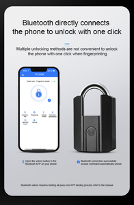 Doigt pouce impression électronique USB Charge sans clé sécurité pavé tactile armoire à bagages empreinte digitale cadenas intelligent serrures - Product Image 5