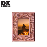 Bingkai Foto Kayu Solid Rustic DX Designs 4x6 5x7 8x10 Inch, Bingkai Gambar Kayu Vintage untuk Meja dan Dinding, Dekorasi Rumah