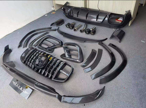 Kit de Carrocería de Fibra de Carbono Estilo B para Mercedes-Benz <span class=keywords><strong>GLS</strong></span> <span class=keywords><strong>63</strong></span> <span class=keywords><strong>2021</strong></span>+ - Labio Delantero, Difusor, Cejas de Rueda y Aerokit - Product Image 6