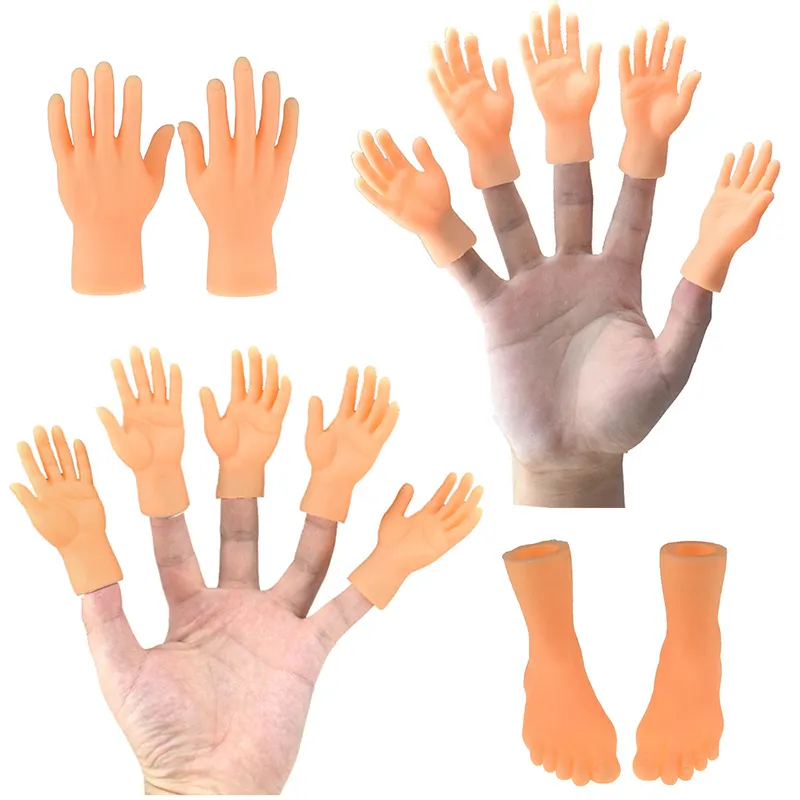 Neuheit Spielzeug Lustige Finger Zappeln Mini Hände Palm Tease Katze Haustier Gags Witz Party Halloween Kinder Erwachsene Spielzeug