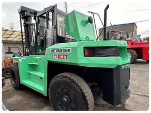 Montacargas Diésel Mitsubishi FD150/FD160 Usado de 15 Toneladas, Origen Japón, Tracción en las Cuatro Ruedas, Neumáticos Sólidos para Terreno Accidentado, Buen Estado, Precio Bajo - Product Image 6