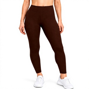 Women's Custom Logo Winter High-Waisted Seamless Yoga <b>Leggings</b> Pockets Breathable Spandex/Nylon <b>Fleece</b> Fabric Keep Warm - Product Image 1