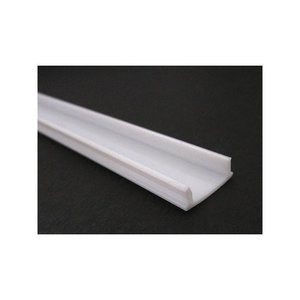 Diffusore in Policarbonato Bianco Latte da 3 Metri per Striscia LED Universale, Profilo in Lega di Alluminio Serie 6000, Motivo Quadrato - Product Image 2