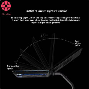 E8-230 Moderne Eco-vriendelijke Multi-spectrale LED-lamp Ultra-dun Zeewater Zonsopgang Zonsondergang Lamp voor Garnalen Aquaria en Huishoudelijk Gebruik - Product Image 2