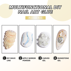 HONEY GIRL 3D UV Gel Art 3D Sculpture Miroir Poudre Doux Solide Colle Bâton Pâte À Modeler Spéléologie Moulage Nail Art Fournitures Top Coat - Product Image 4