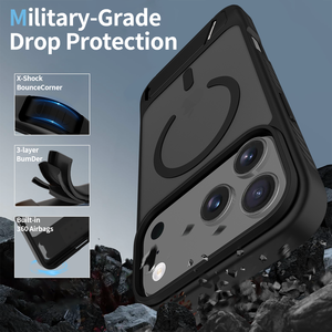 Funda Magnética Delgada Mate para <span class=keywords><strong>iPhone</strong></span> 17 <span class=keywords><strong>Pro</strong></span> Max, Air 16 <span class=keywords><strong>Pro</strong></span>, 16e, 15 Plus, 14, <span class=keywords><strong>13</strong></span>, 12, con Protección de Grado Militar Contra Caídas y Soporte - Product Image 3