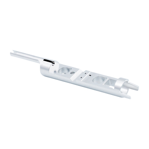 Support de liaison de châssis de voiture RC en aluminium anodisé argenté - Amélioration matérielle personnalisable pour la <span class=keywords><strong>suspension</strong></span> de véhicule télécommandé - Product Image 2