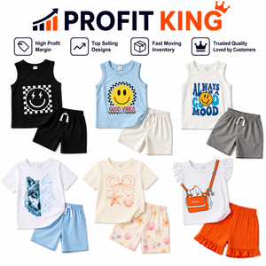 Ropa de Verano para Niños a la Moda, Envío Flexible en Caja Combinada, Mezcla Aleatoria, Suministro Confiable para Comercio en Vivo - Product Image 4