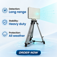 360 °   Sistema de Seguridad Perimetral con Cobertura Completa, Frecuencia de Actualización de 1s, Alcance ≥25km, IP67, Radar de Detección de Objetivos Terrestres y Costeros AESA 1D