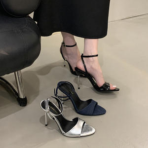 Nouvelles Sandales Sexy à Talons Hauts Ouvertes pour Femmes, Collection Automne-Été 2026, Légères et Respirantes, à Talon Fin et Solide - Product Image 1
