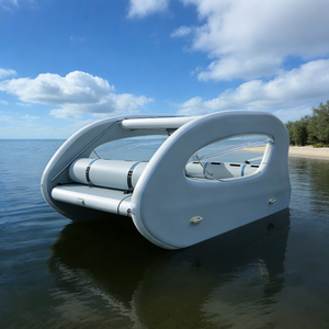 Catamarán Inflable de Lujo para Relajación y Diversión, Bote Inflable Flotante Eléctrico Solar para Familiares y Amigos - Product Image 1